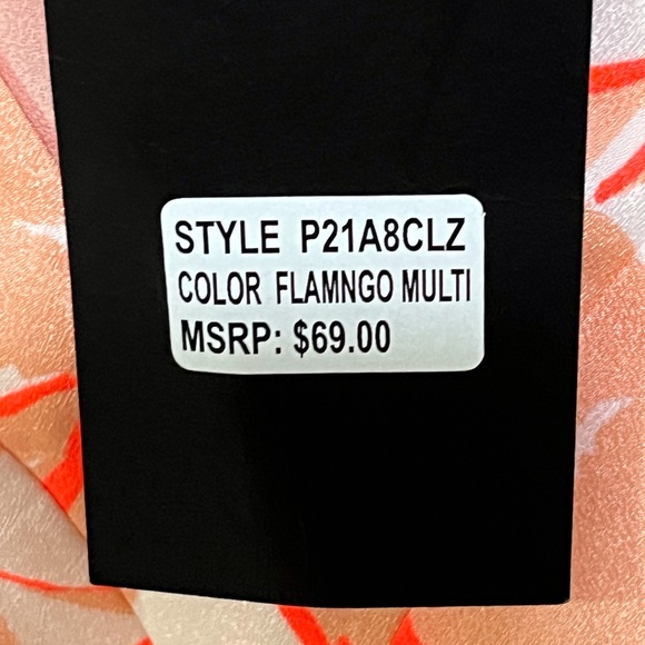 SELLING DKNY BLOUSE FOR WOMEN SIZE SMALL COLOR FLAMINGO 🦩 SLEEVELESS BNWT - Picture 12 of 12